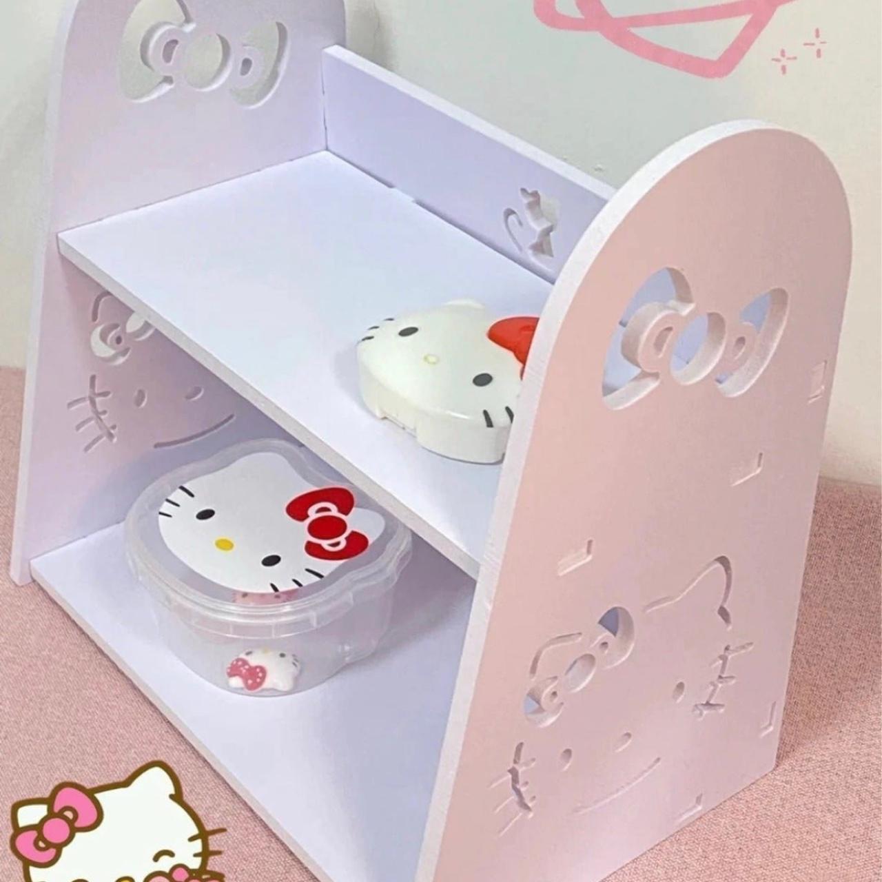 Hello Kitty Organizator za ured za kozmetiku, parfeme i grafičke materijale - 29 x 19 x 29 cm, s 2 police