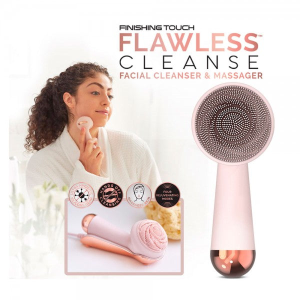 Uređaj za masažu i čišćenje lica, Flawless Cleanse, ružičasti